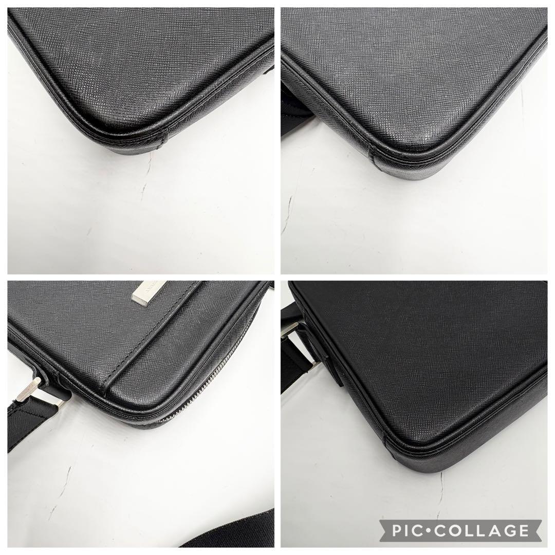 BURBERRYバーバリー オールレザー サフィアーノ ショルダーバッグ ロゴ