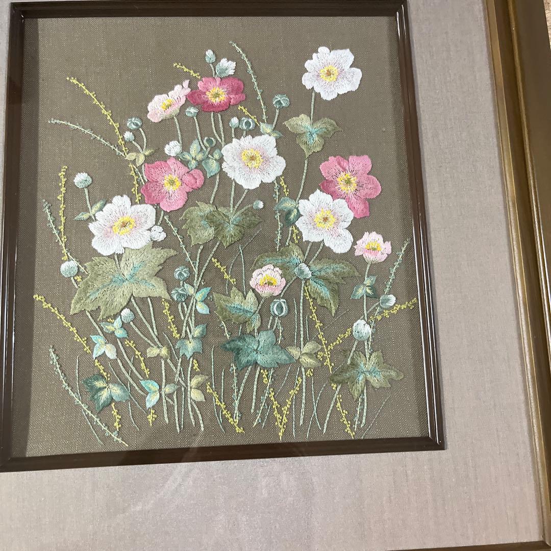 戸塚刺繍額　花