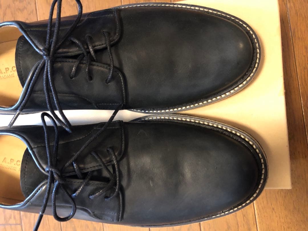 未使用美品　A.P.C. ダービープレーンシューズ　革靴 サイズ41