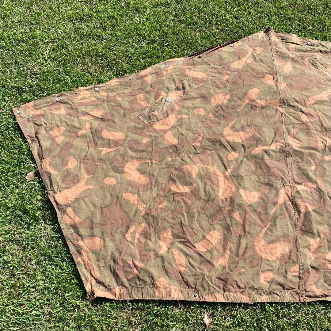 ハンガリー軍　軍幕　ポンチョ　１枚①　 迷彩　ハリケーンカモ　ミリタリー