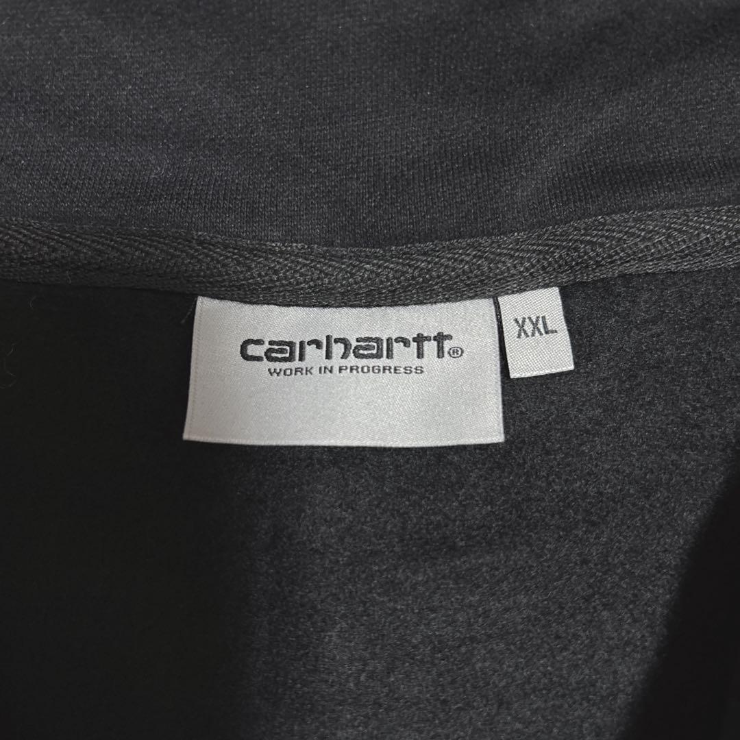 【新品タグ付】 Carhartt ハーフジップ XXL ブラック トレーナー