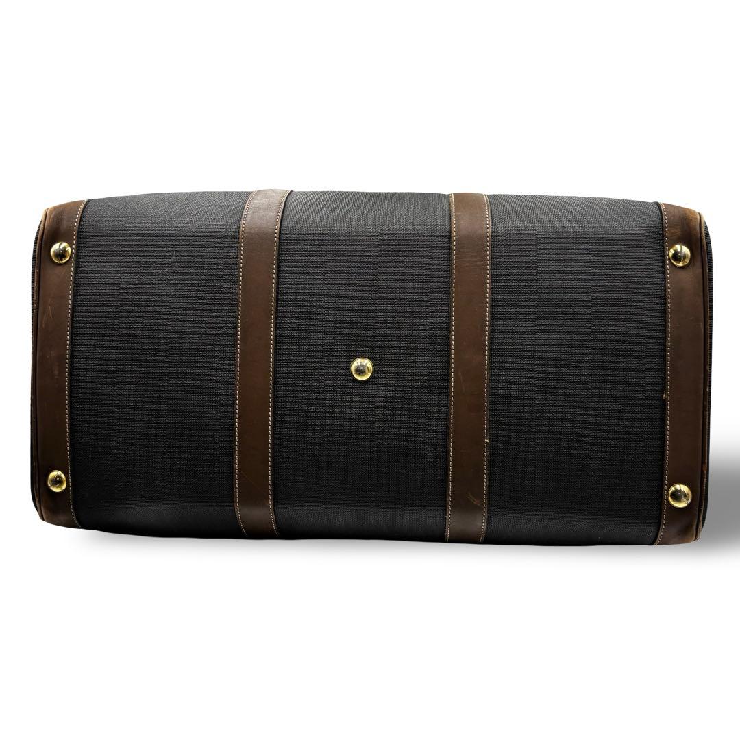 【ヴィンテージ】ダンヒル　ボストンバッグ　トラベル　PVCレザー　グレー　大容量