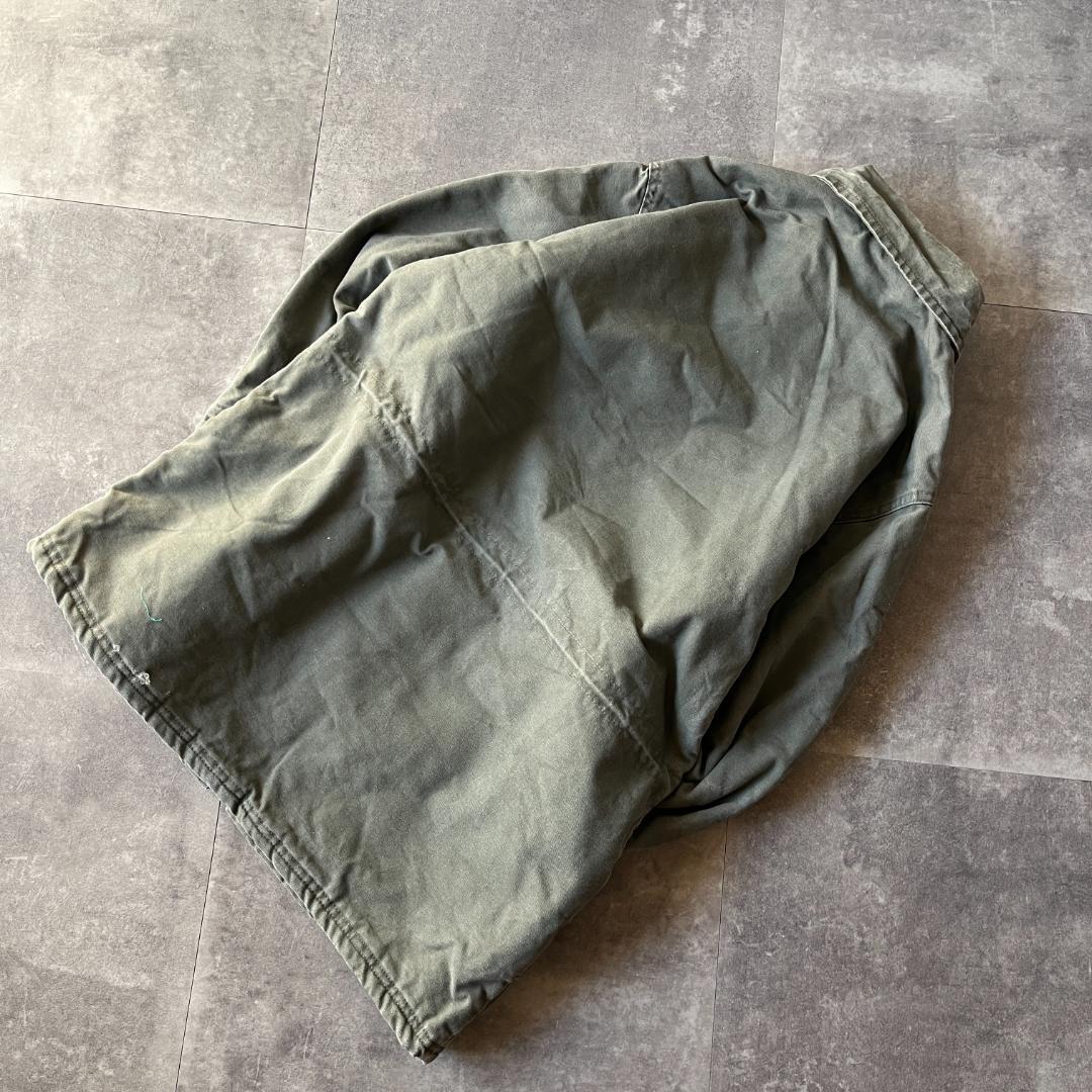 80s WORK HORSE ダックジャケット キルティング 緑 XL A677