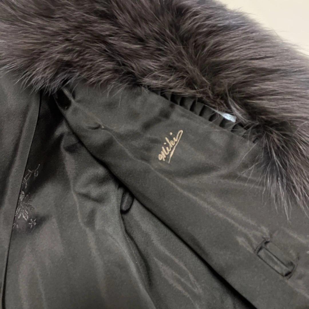 エンバ　フォックス ファーコート 毛皮 サイズM〜L 狐　ブルーフォックス