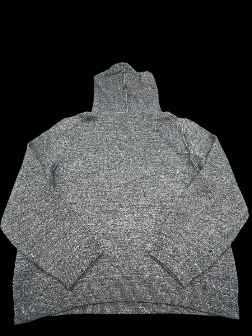 本物古着LVルイ・ヴィトンレディースエンブロイダリーパーカーLグレー