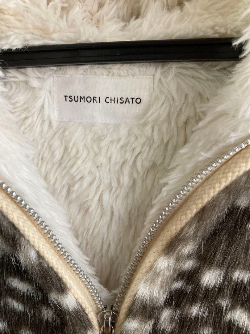TSUMORI CHISATO フード付きファーコート