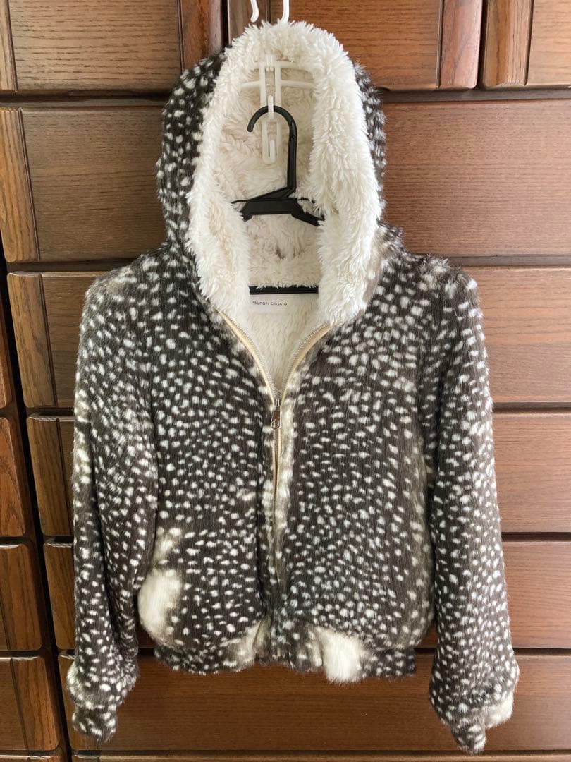 TSUMORI CHISATO フード付きファーコート