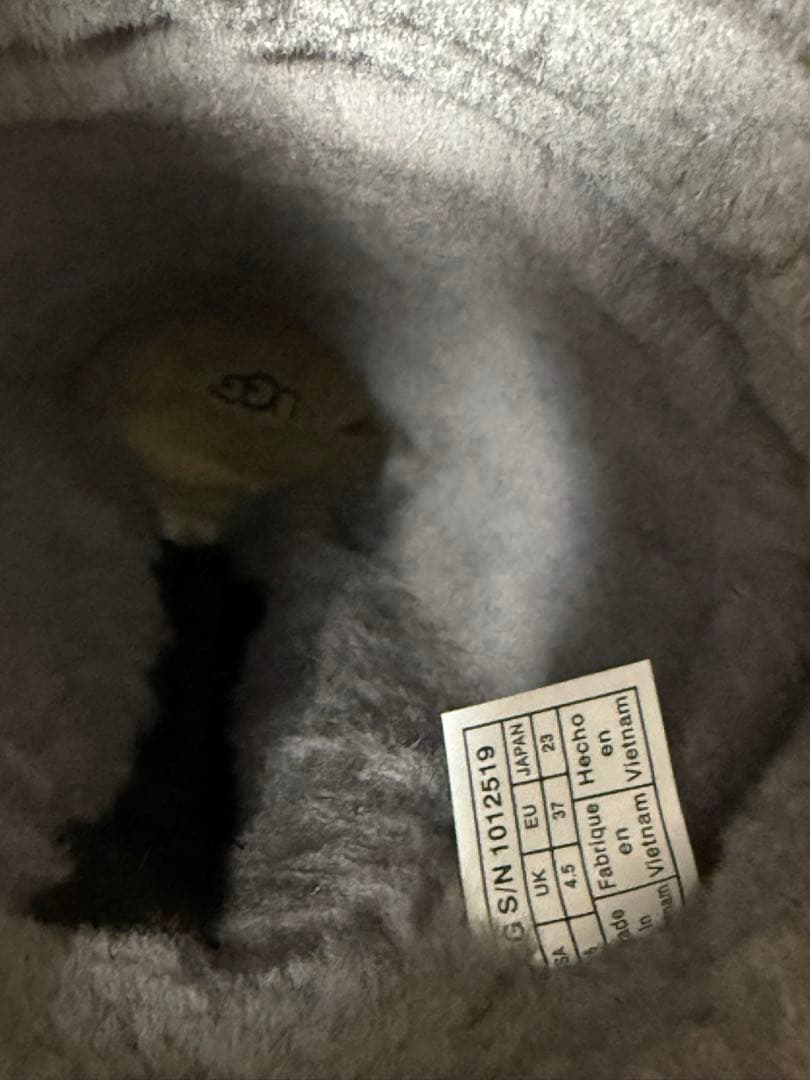 UGG防水 折り返し2WAY】 アグ　レザーロングブーツ 23cm 黒