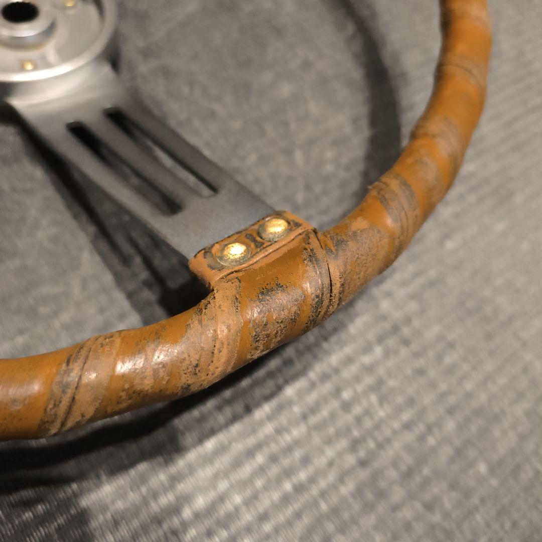 スバル360ヤングＳＳ　皮巻きハンドル