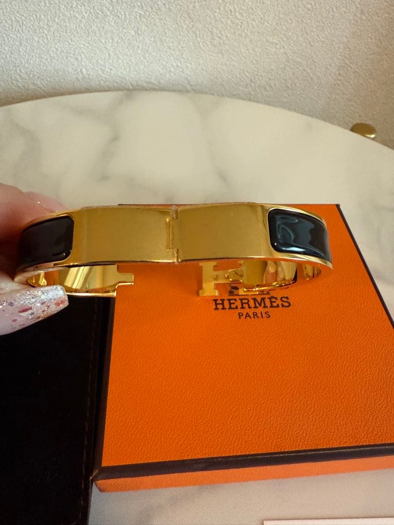 新品未使用 HERMES エナメルブレスレット 《クリックH》