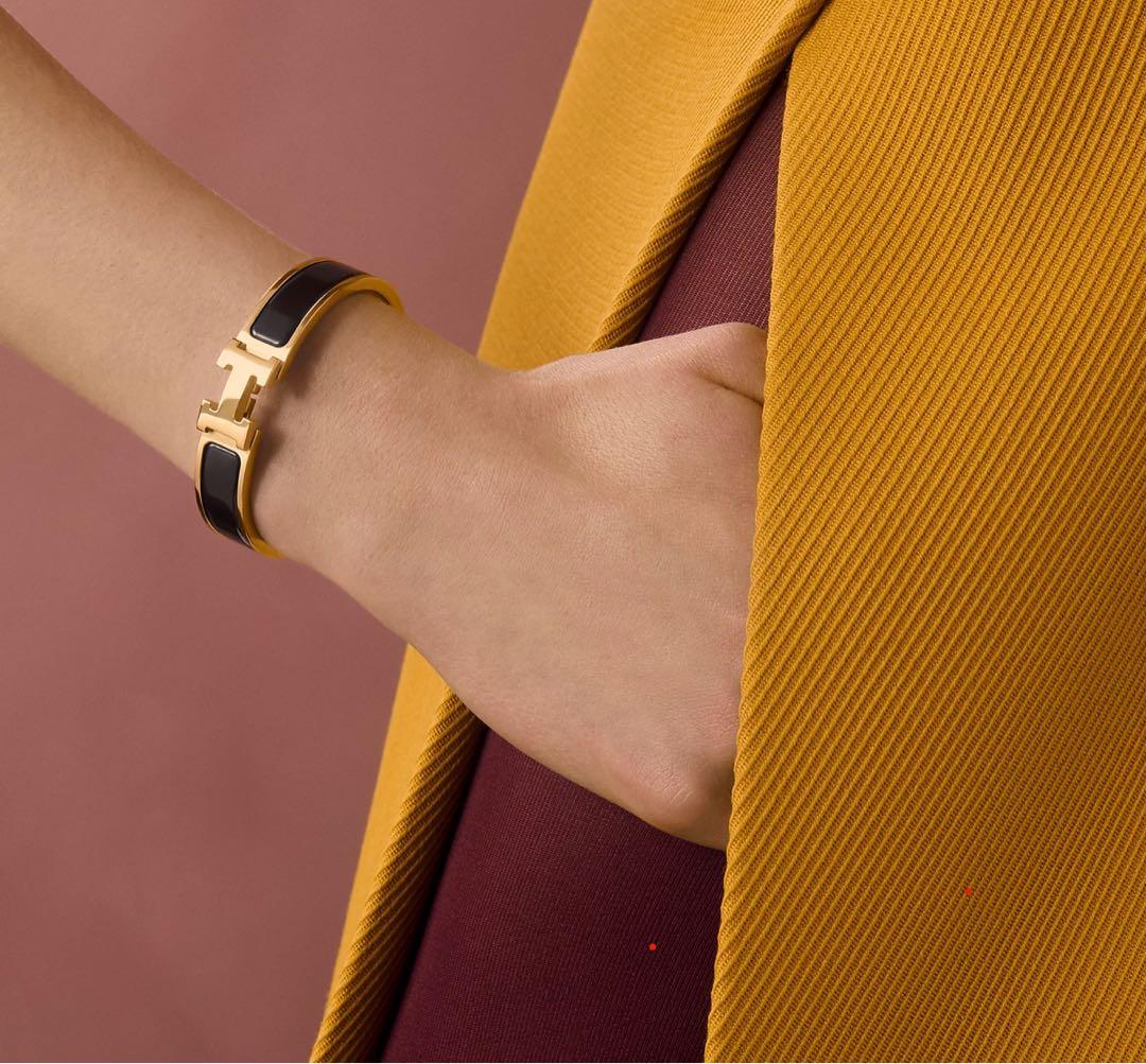 新品未使用 HERMES エナメルブレスレット 《クリックH》