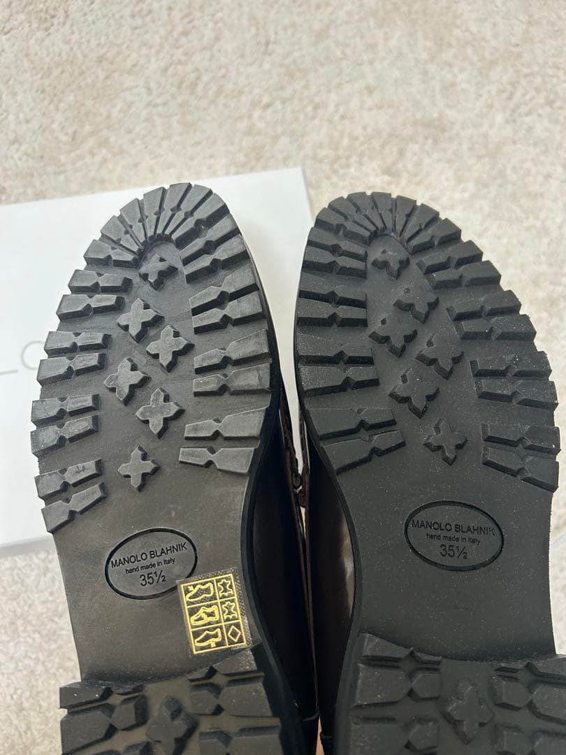 定価約15万 新品 マノロブラニク Dineralo レザーローファー35.5