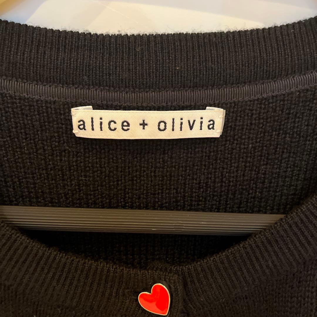 a I ice O I i v i a ブラックハートカーディガン　高級　美品