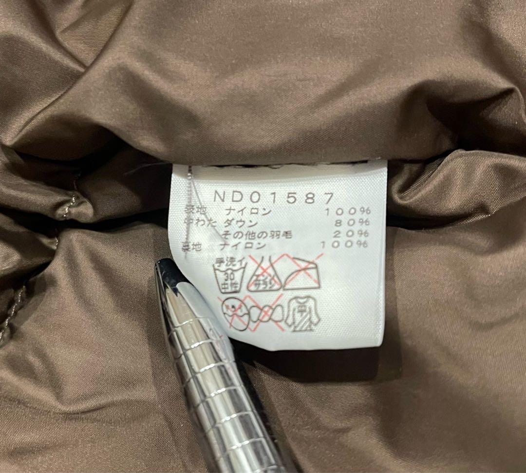 ノースフェイス　ダウンベスト　ヌプシ　センターロゴ