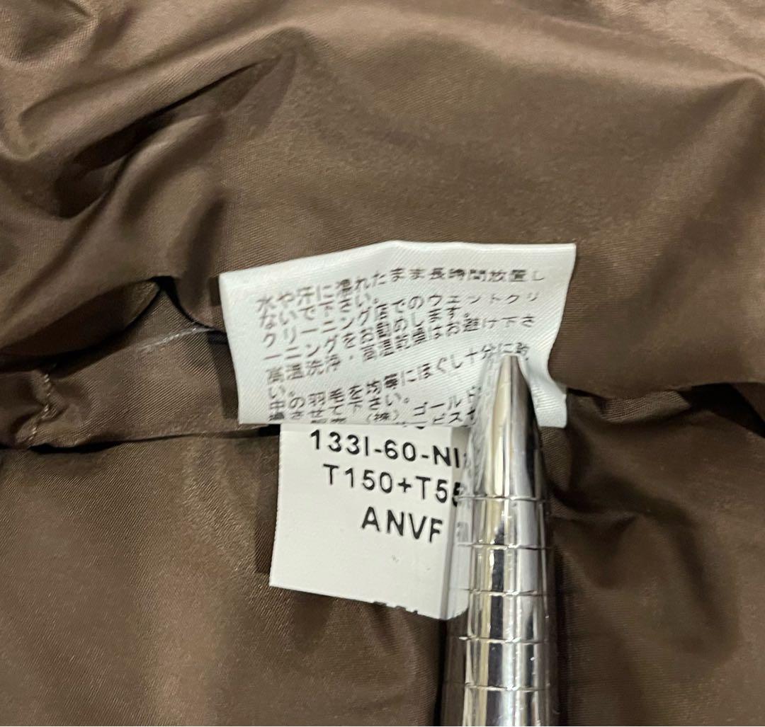 ノースフェイス　ダウンベスト　ヌプシ　センターロゴ