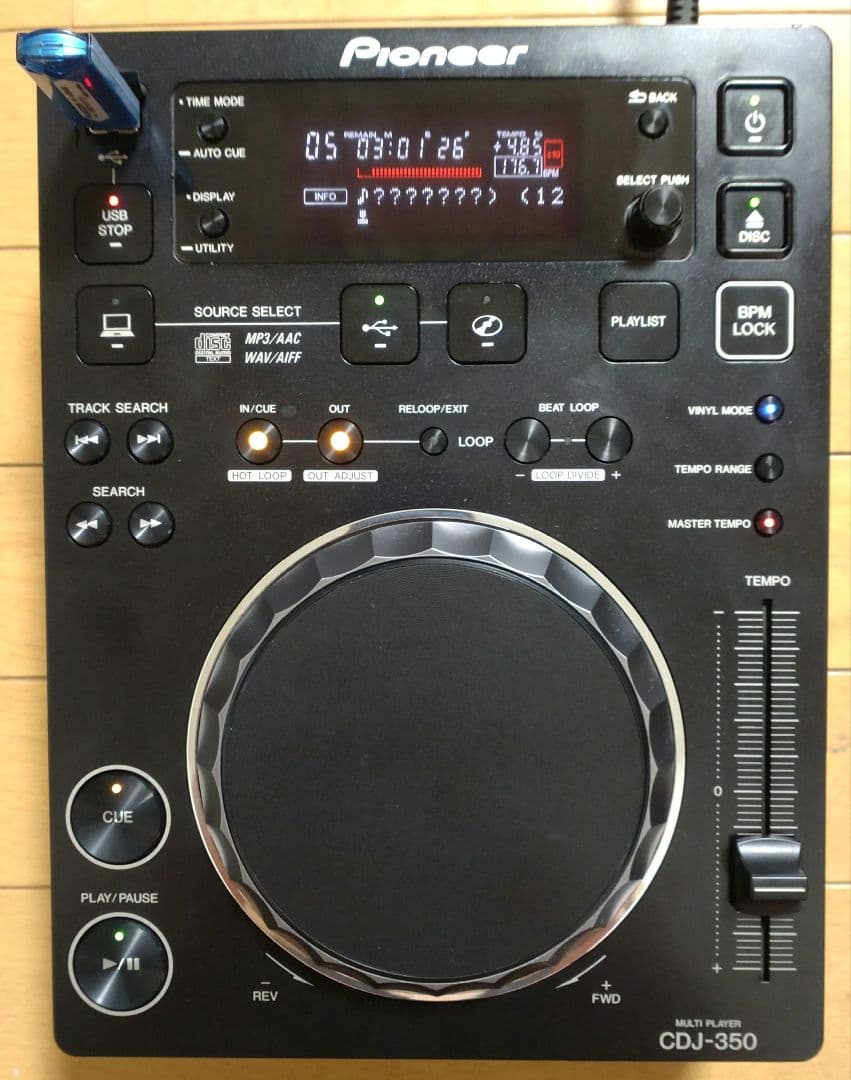 Pioneer CDJ-350 動作確認済み　メンテ済み　送料込み　2017