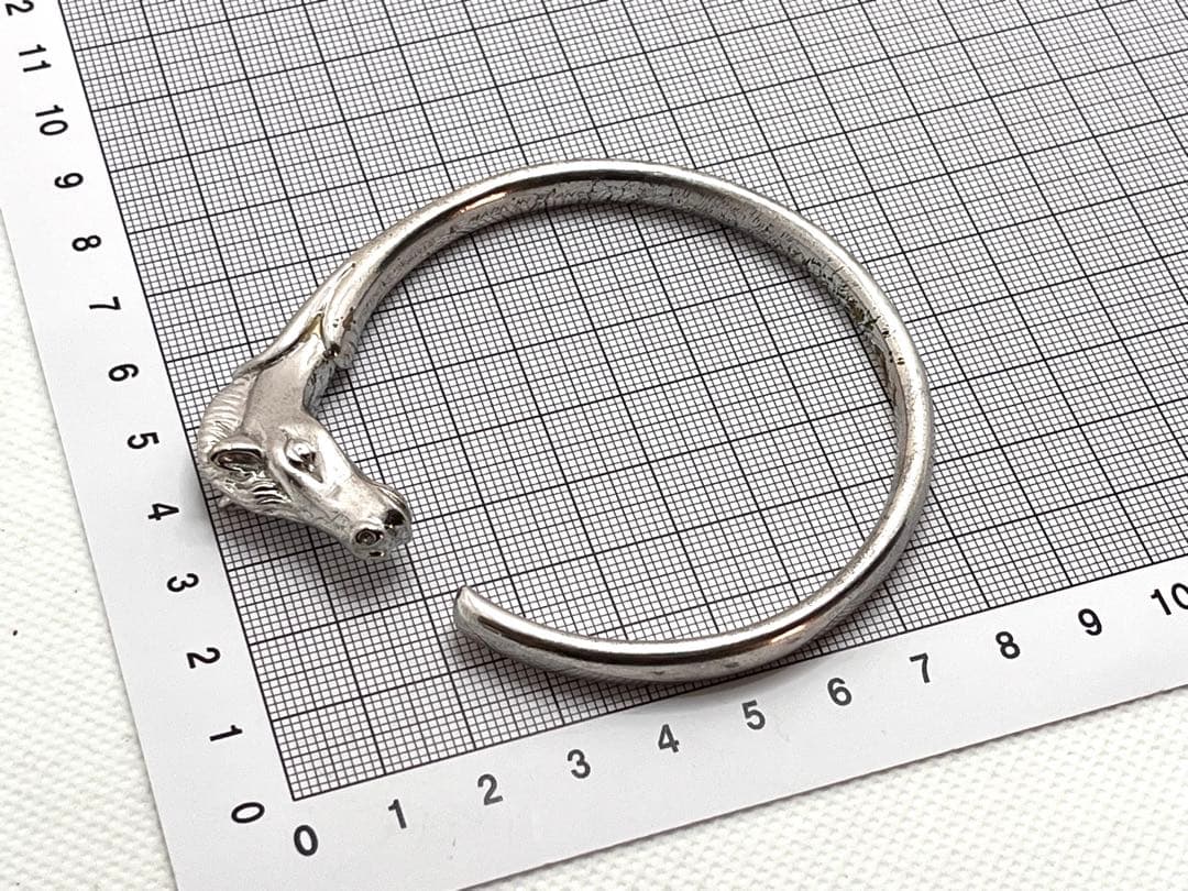 c164 ヴィンテージ　希少　HERMES エルメス　シュバルホース　バングル
