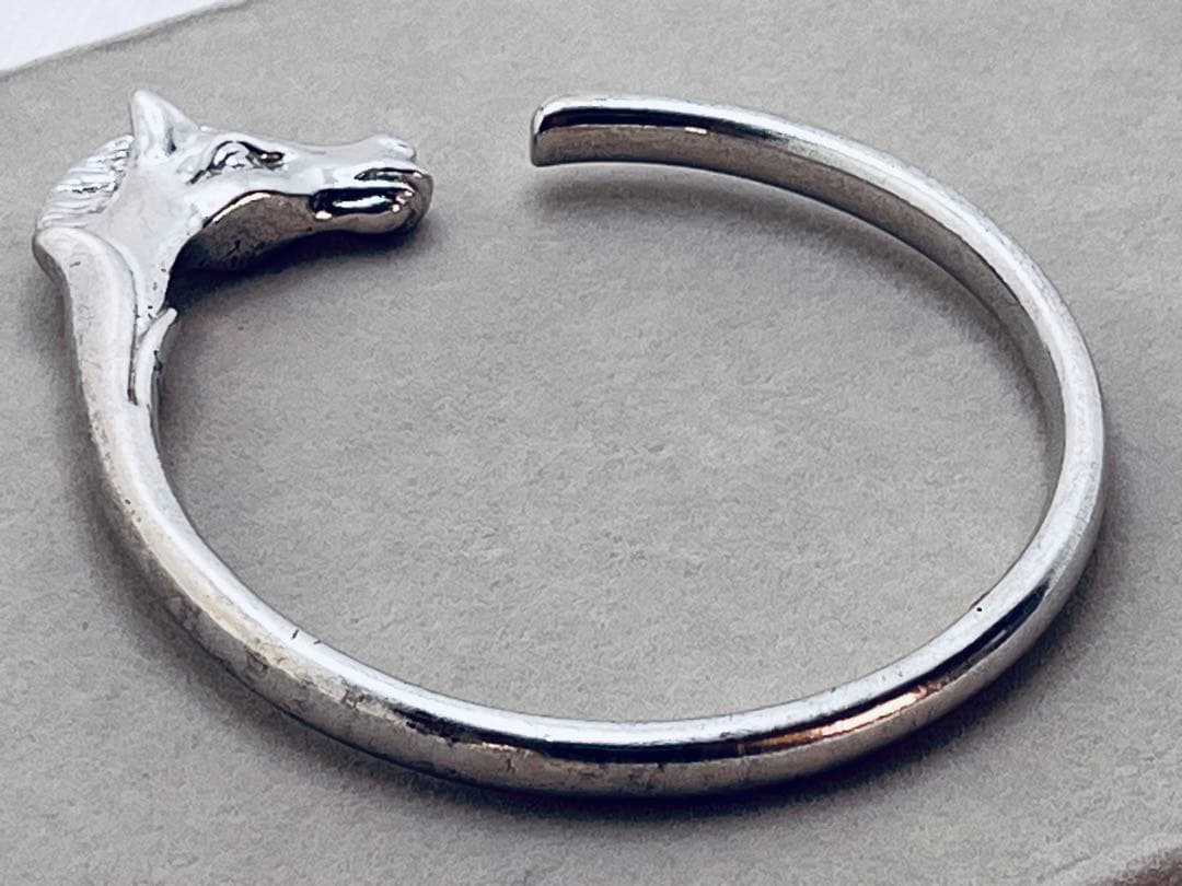 c164 ヴィンテージ　希少　HERMES エルメス　シュバルホース　バングル