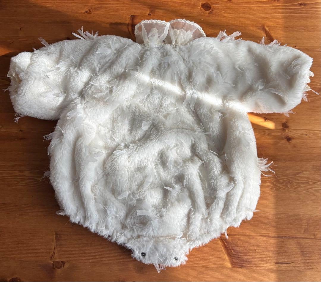 marron ロンパース ボンネット