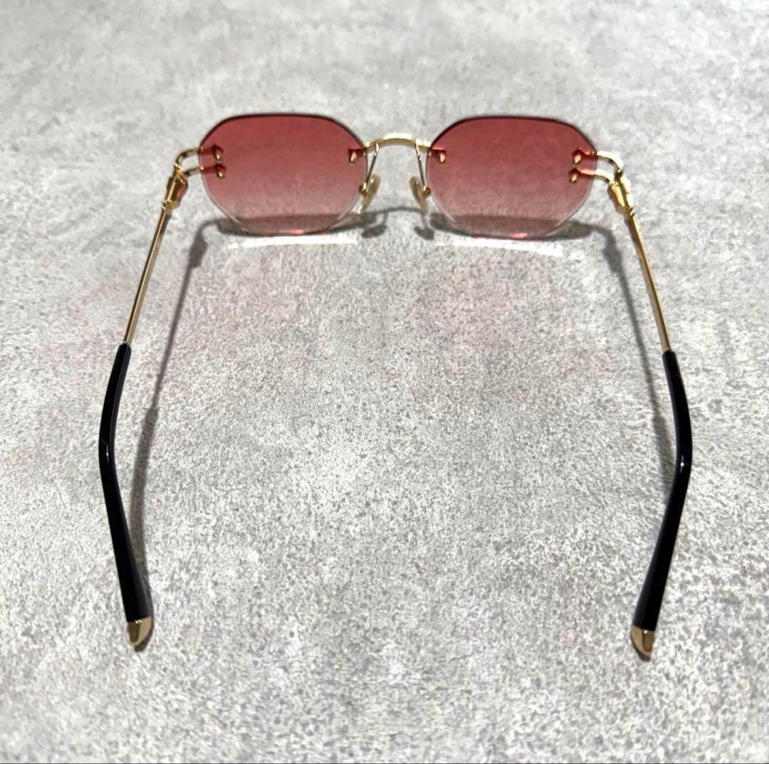 1*1様 James oro RED TINT OPUS リムレスサングラス