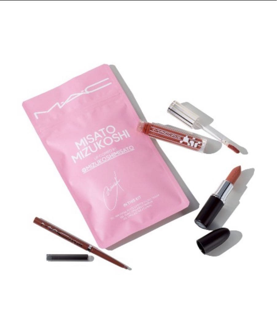 MAC 水越みさと リップ コンボ ピンク リップガラス リップペンシル 限定品