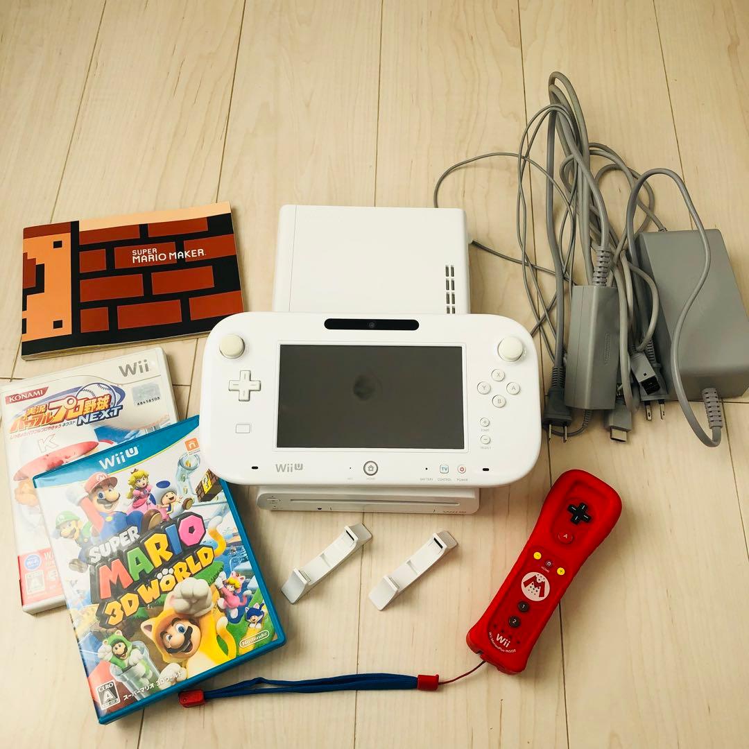 WiiU　本体　コントローラー　フルセット　ゲーム3点付