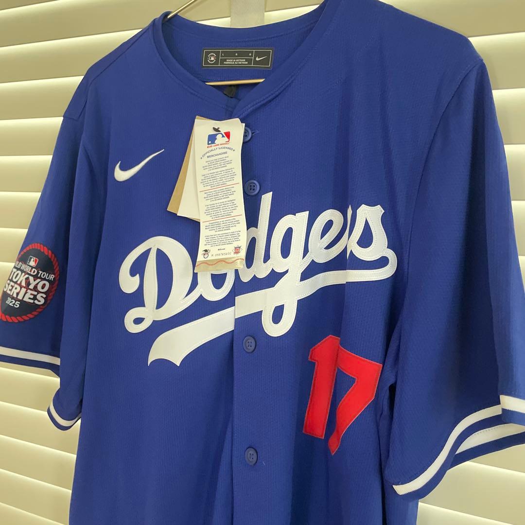 t*u様 ドジャースDodgers ユニフォーム 青 17 番♪大谷選手