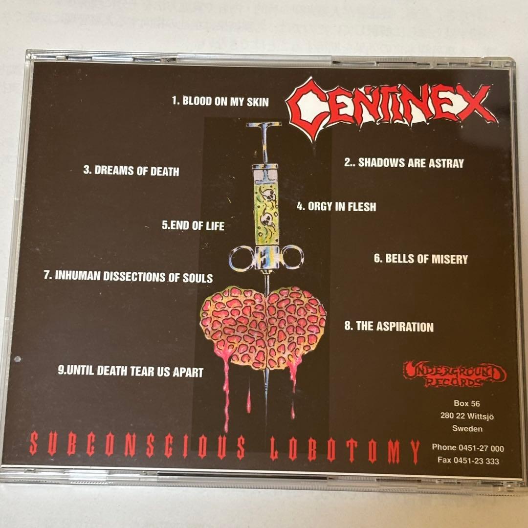 【レアCD】CENTINEX / Subconscious Lobotomy