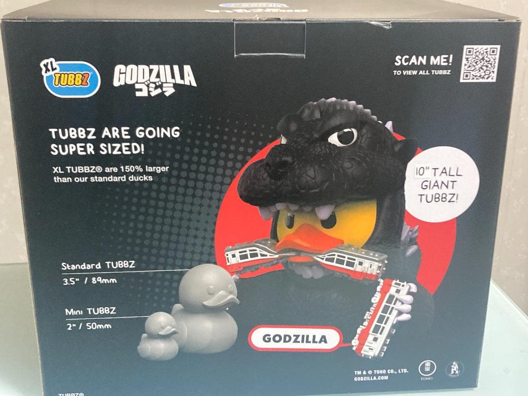 正規代理店 TUBBZ XL ゴジラ ジャイアント ラバーダック 新品未開封