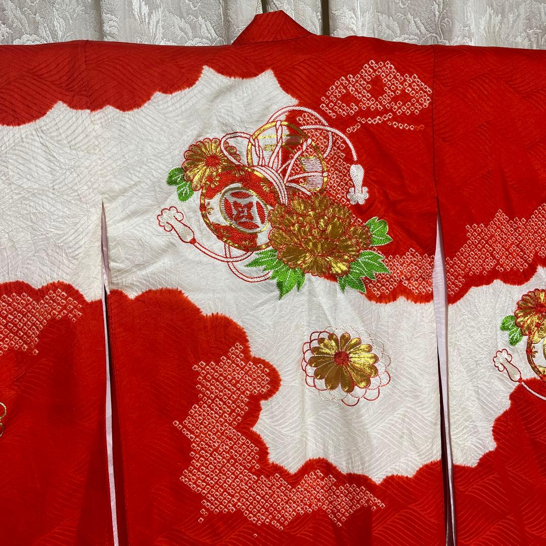 おまとめ2点　 正絹　昭和レトロ　アンティーク　お宮参り　女の子