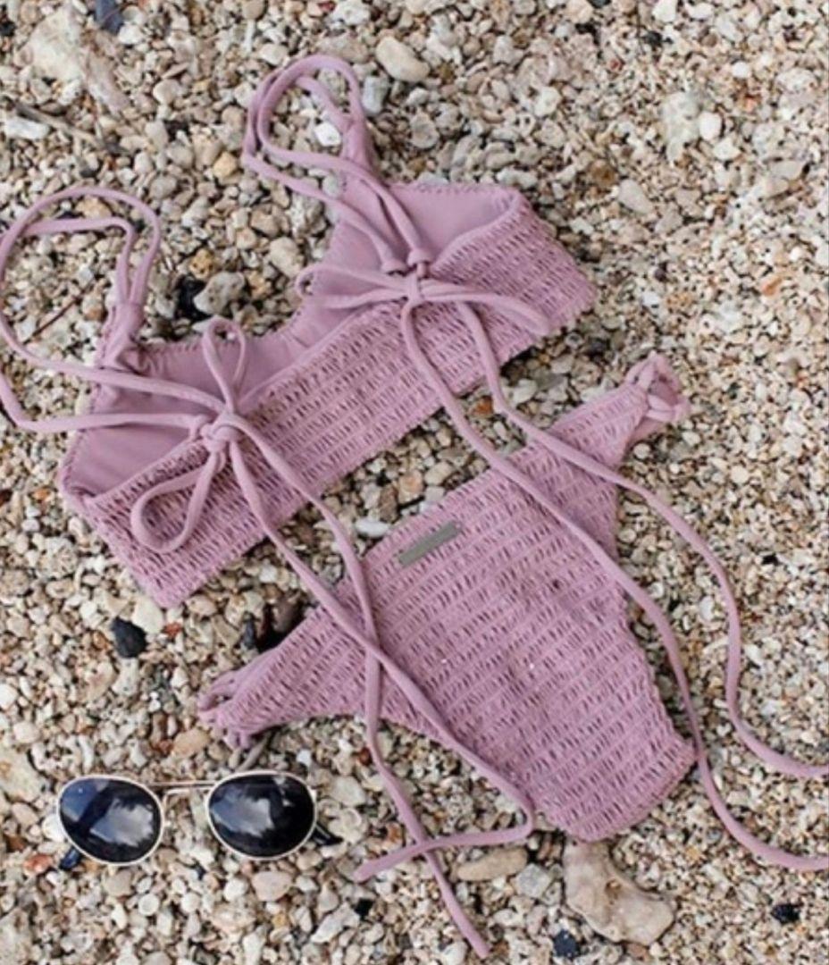 room306 CONTEMPORARY ビキニ 水着 シャーリング ピンク