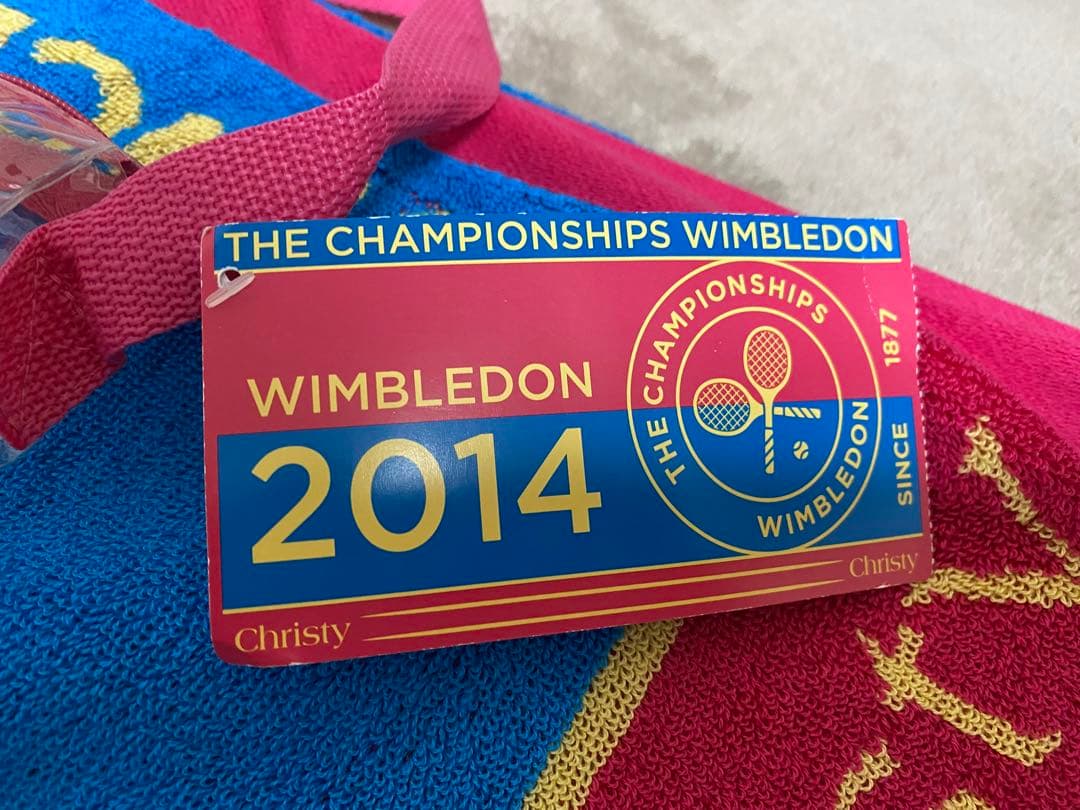 【新品】ウィンブルドン2014チャンピオンタオル/ピンク