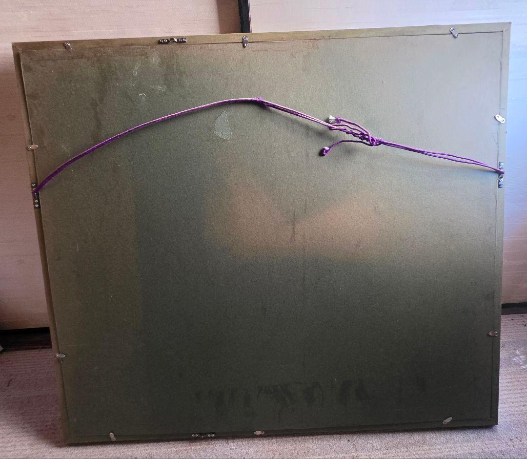 小出健治　「雪の浅間」　2008年作　油彩画　F20号　真筆　浅間山