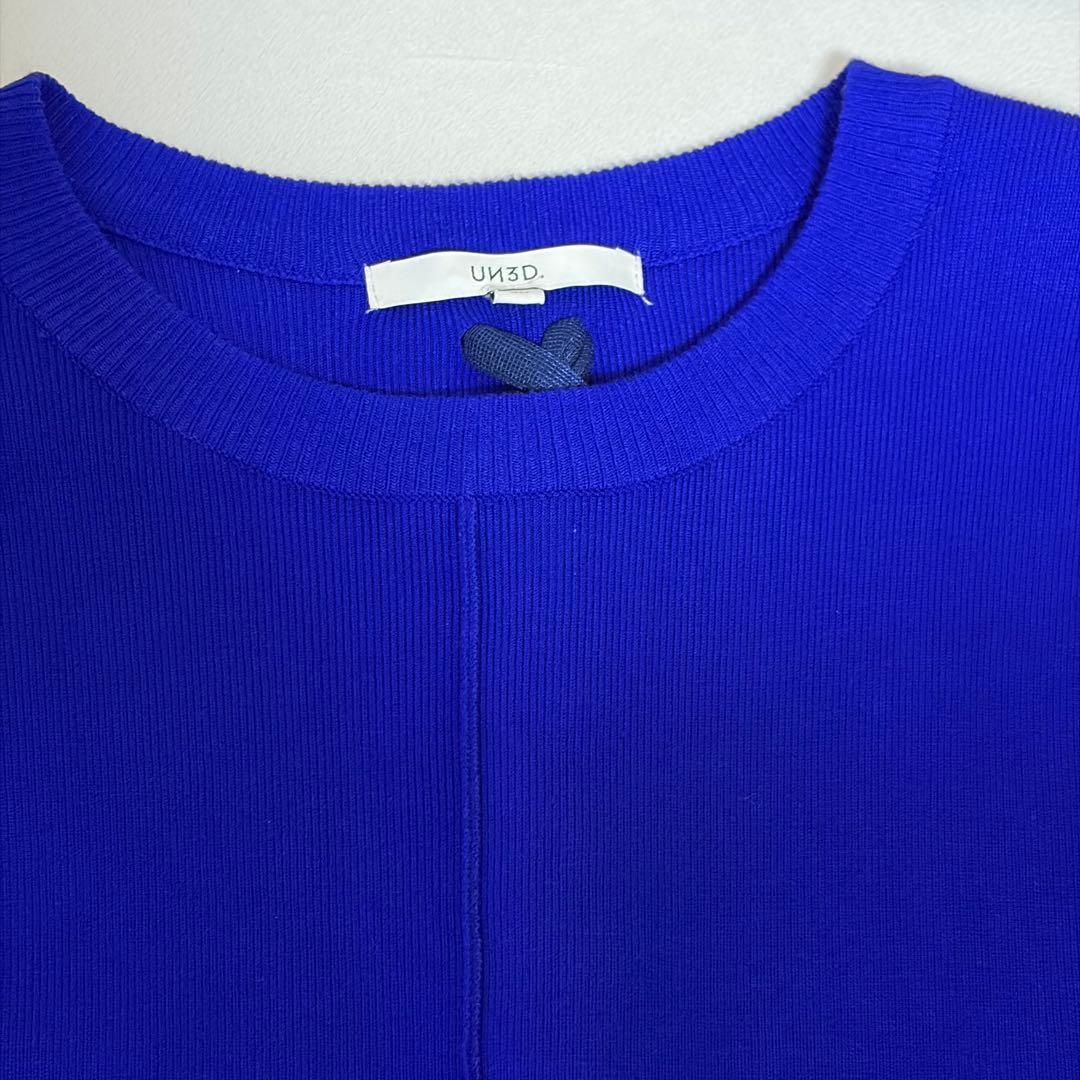 アンスリードUN3D. 【36】ブレイドニットワンピース レースアップ 編み上げ