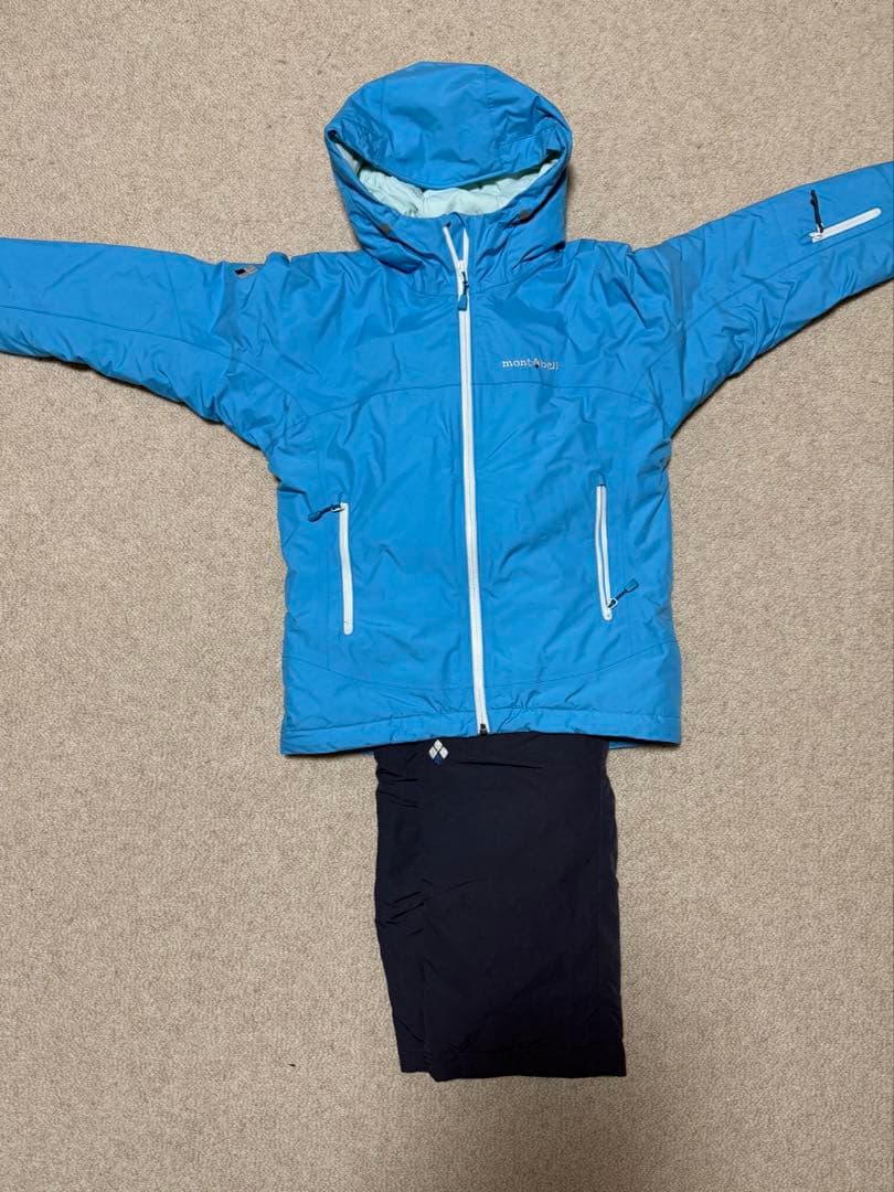 montbell 子ども用スキー/スノボウェア 上130cm 下120cm