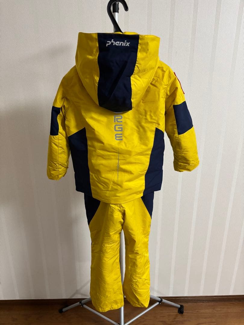 Phenix 子ども用スキーウェア 110ｃｍ　イエロー/ネイビー