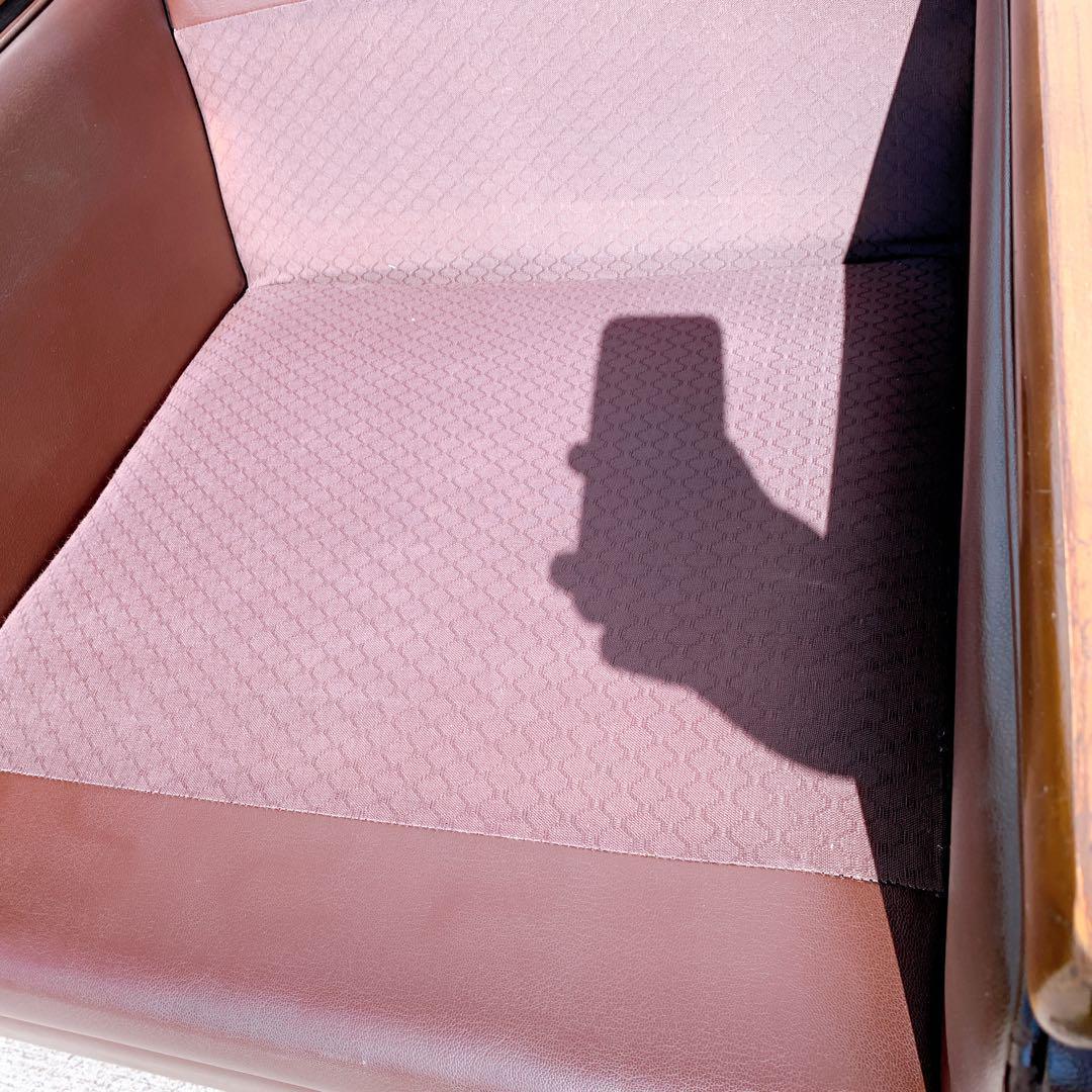 【送料無料】Karimoku カリモク レザー 1人掛けソファ 昭和レトロ 茶②