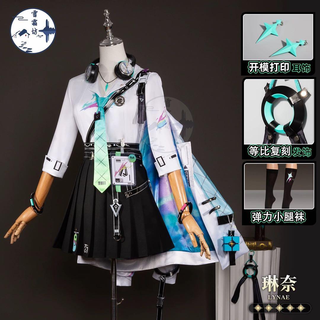 鳴潮　リンネー　コスプレ衣装　ウィッグ　wutheringwave