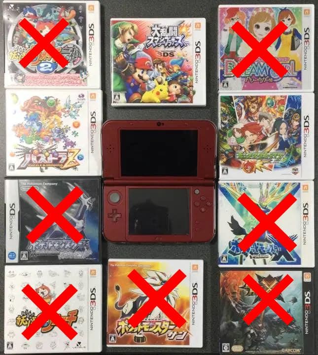 NEW 3DSLL 本体 ソフト10本セット