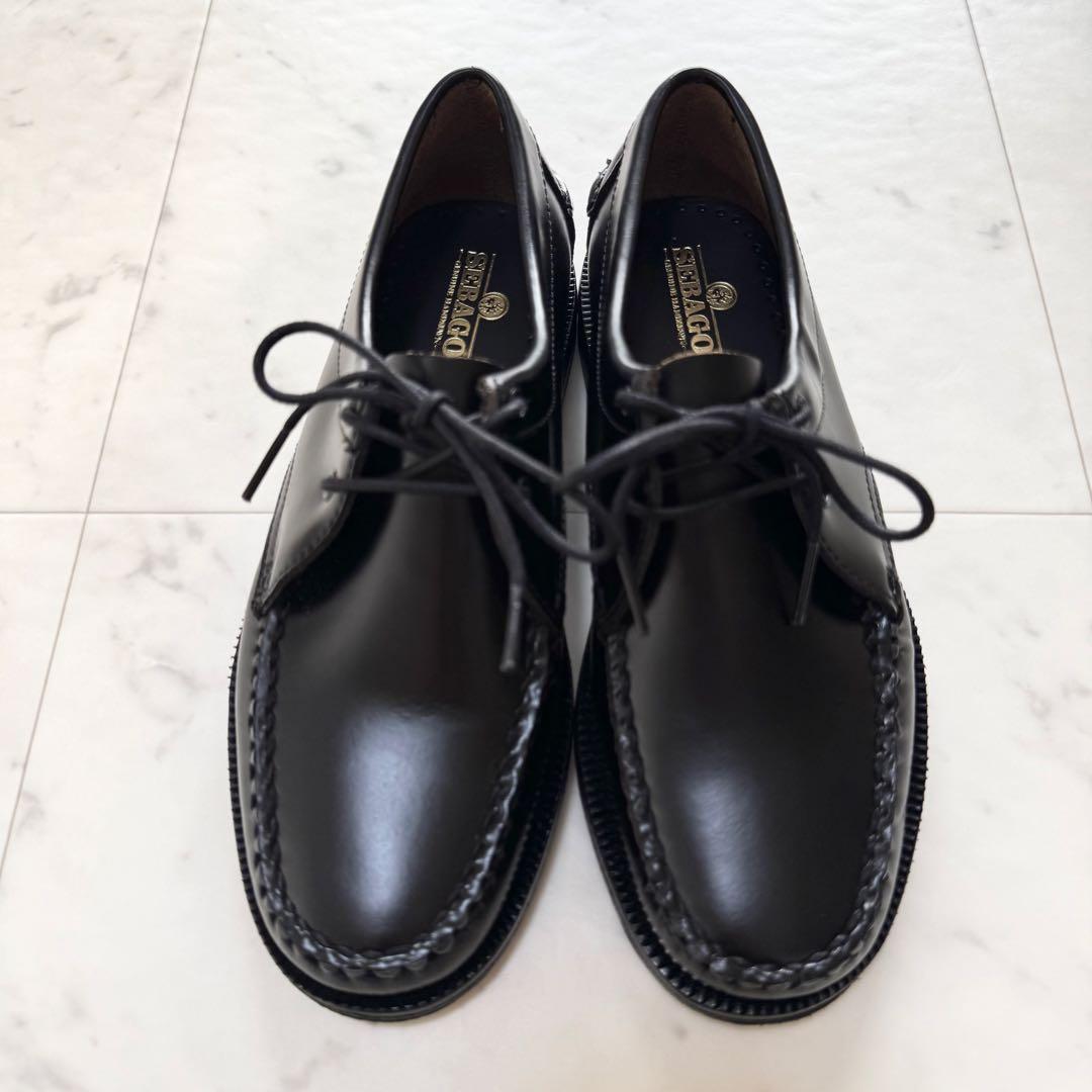 【美品】SEBAGO セバゴ ローファー レザー モカシン ブラック 23.2