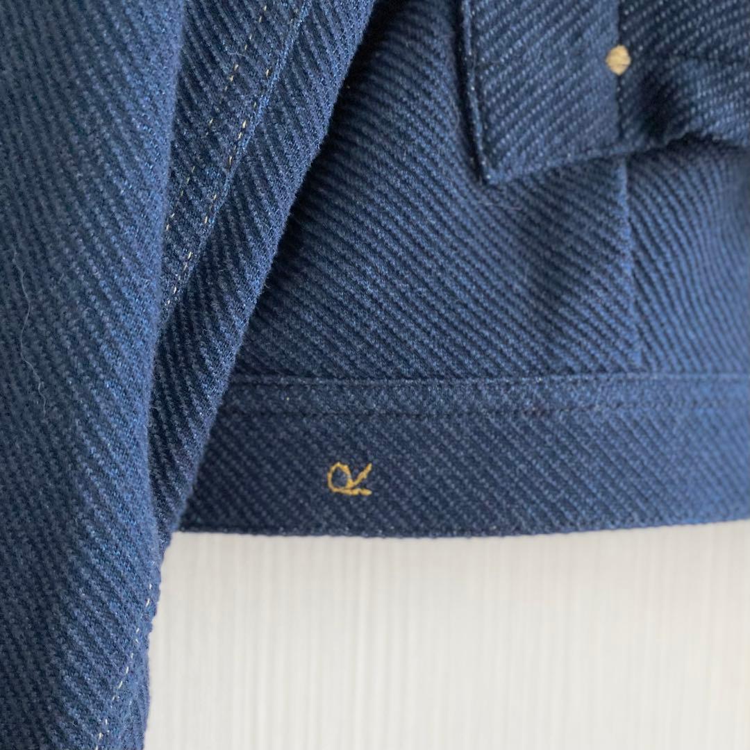 専用★45R ニットデニムのGジャン　インディゴ　サイズ1