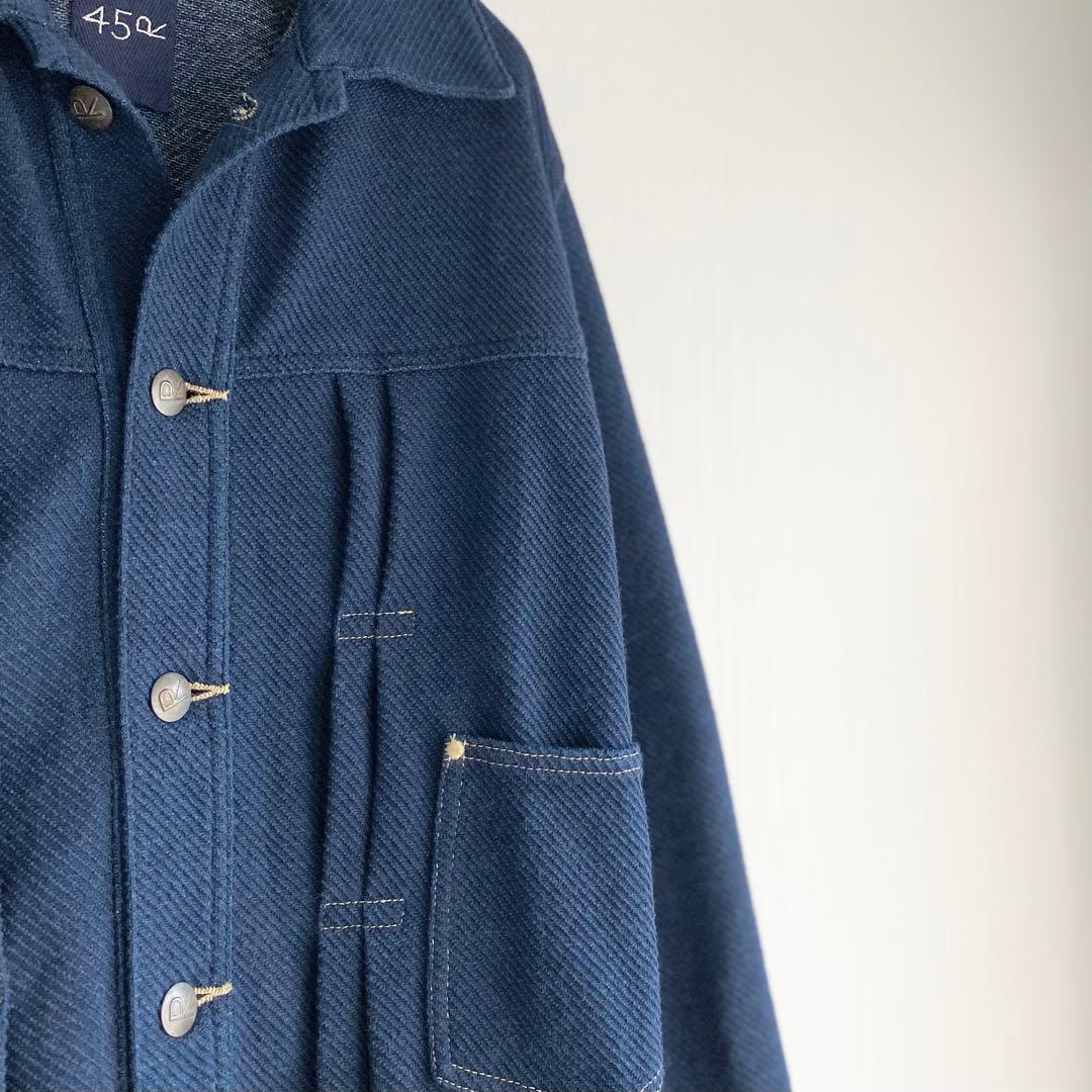 専用★45R ニットデニムのGジャン　インディゴ　サイズ1
