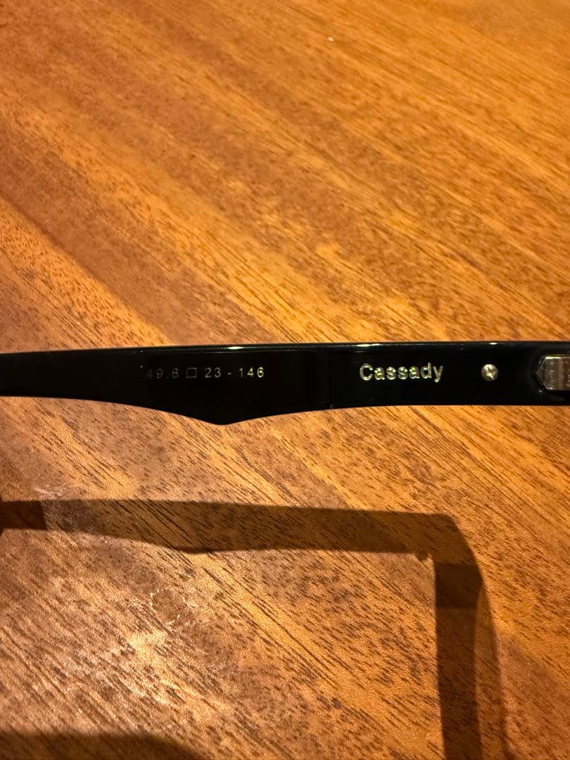 Cassedy ブラックメガネ 58-23-146