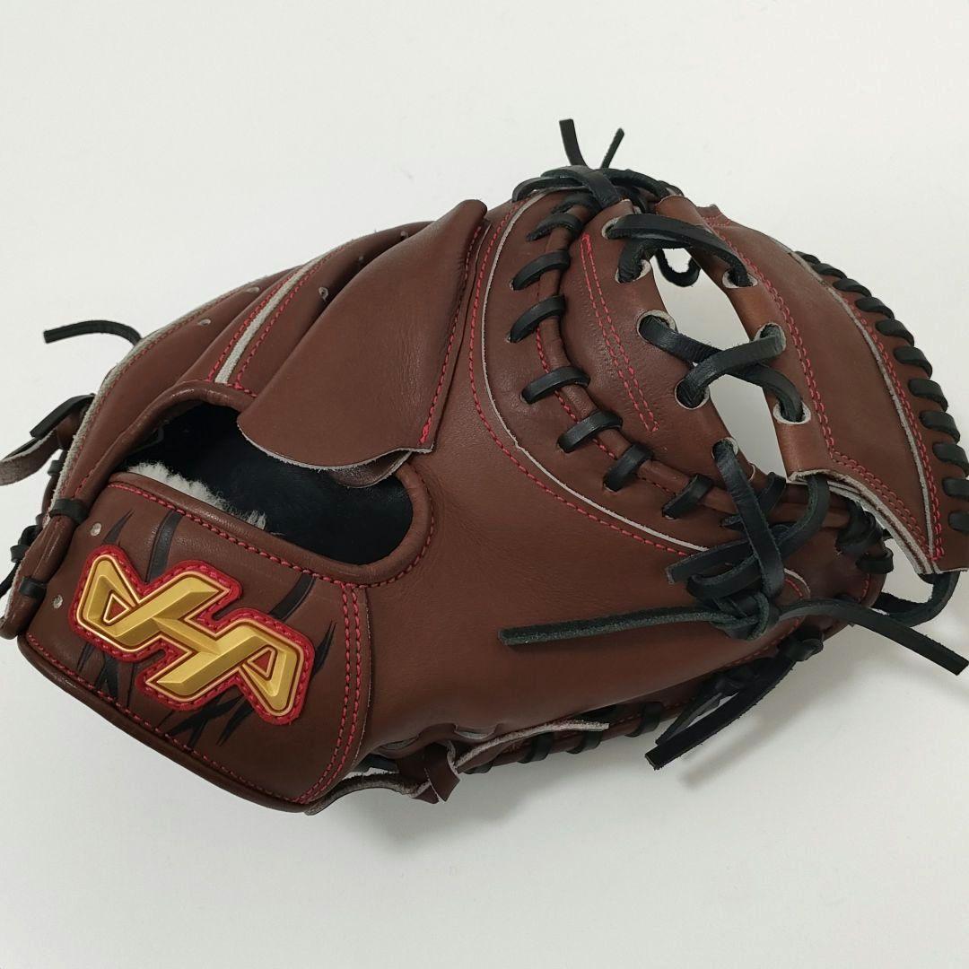 【極美品・ほぼ未使用】ハタケヤマ　硬式用　キャッチャーミット　PBW　和牛革