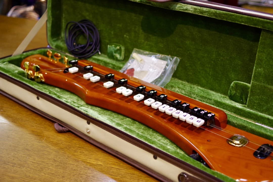 電気大正琴「こはく」ソプラノ（セミハードケース付）