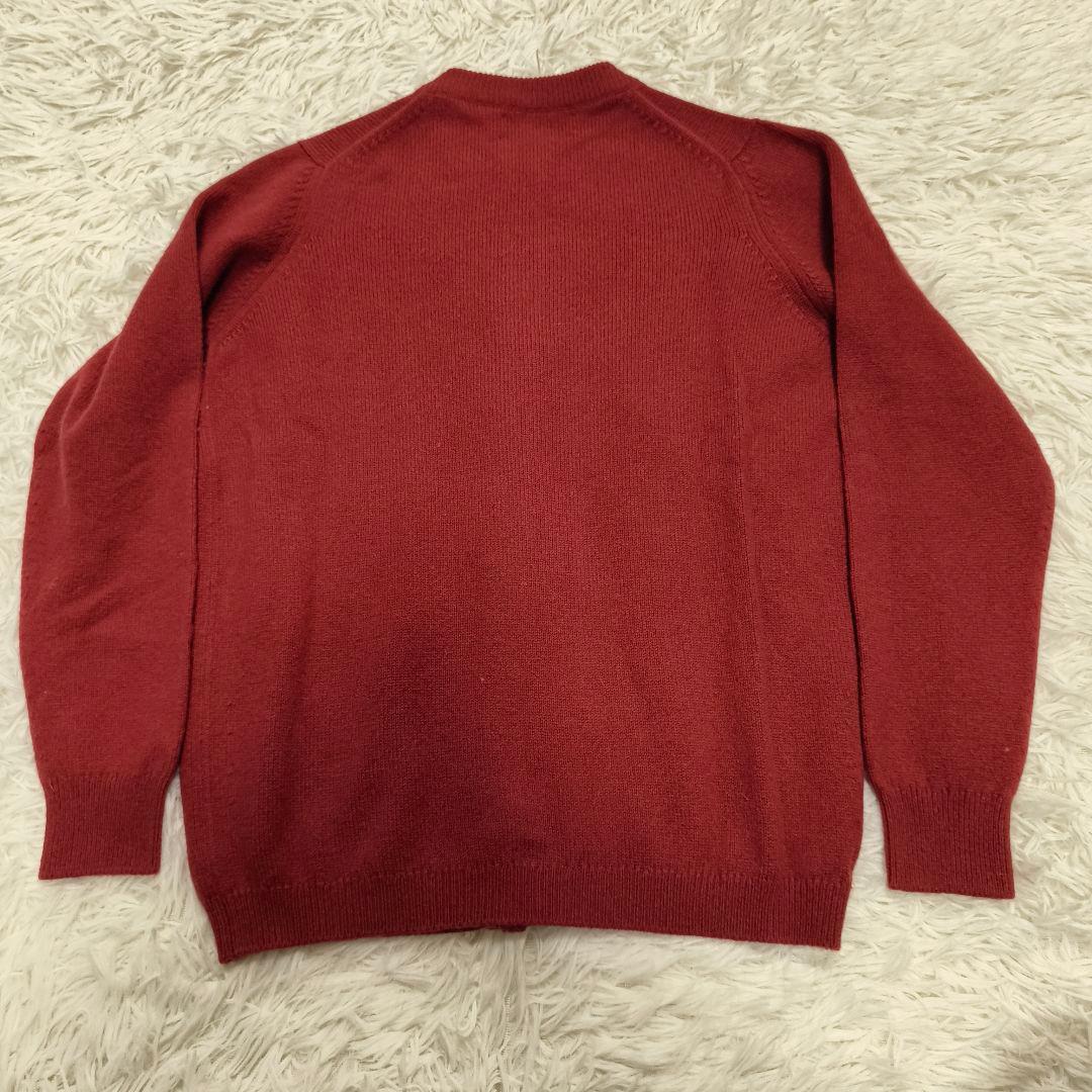 タグ付 バランタイン カーディガン カシミヤ100% 金ボタン テューダーローズ