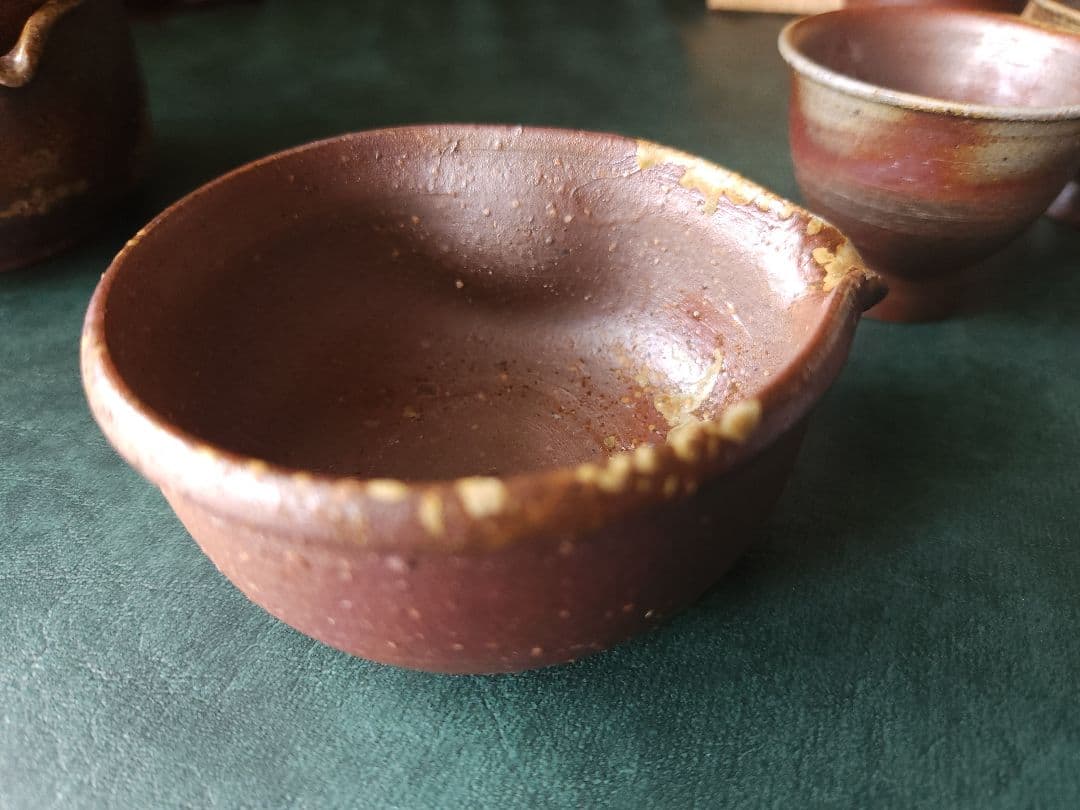 備前焼　宝瓶　茶器揃　煎茶器　共箱　未使用