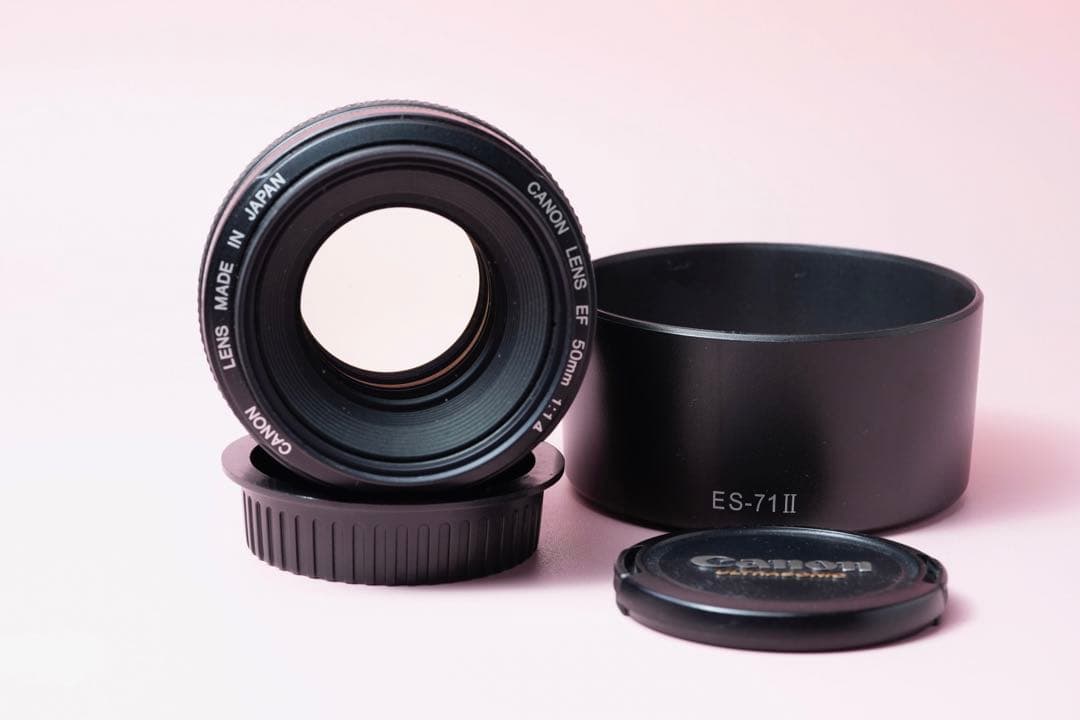CANON EF 50mm F1.4 USM 保護フィルター付き
