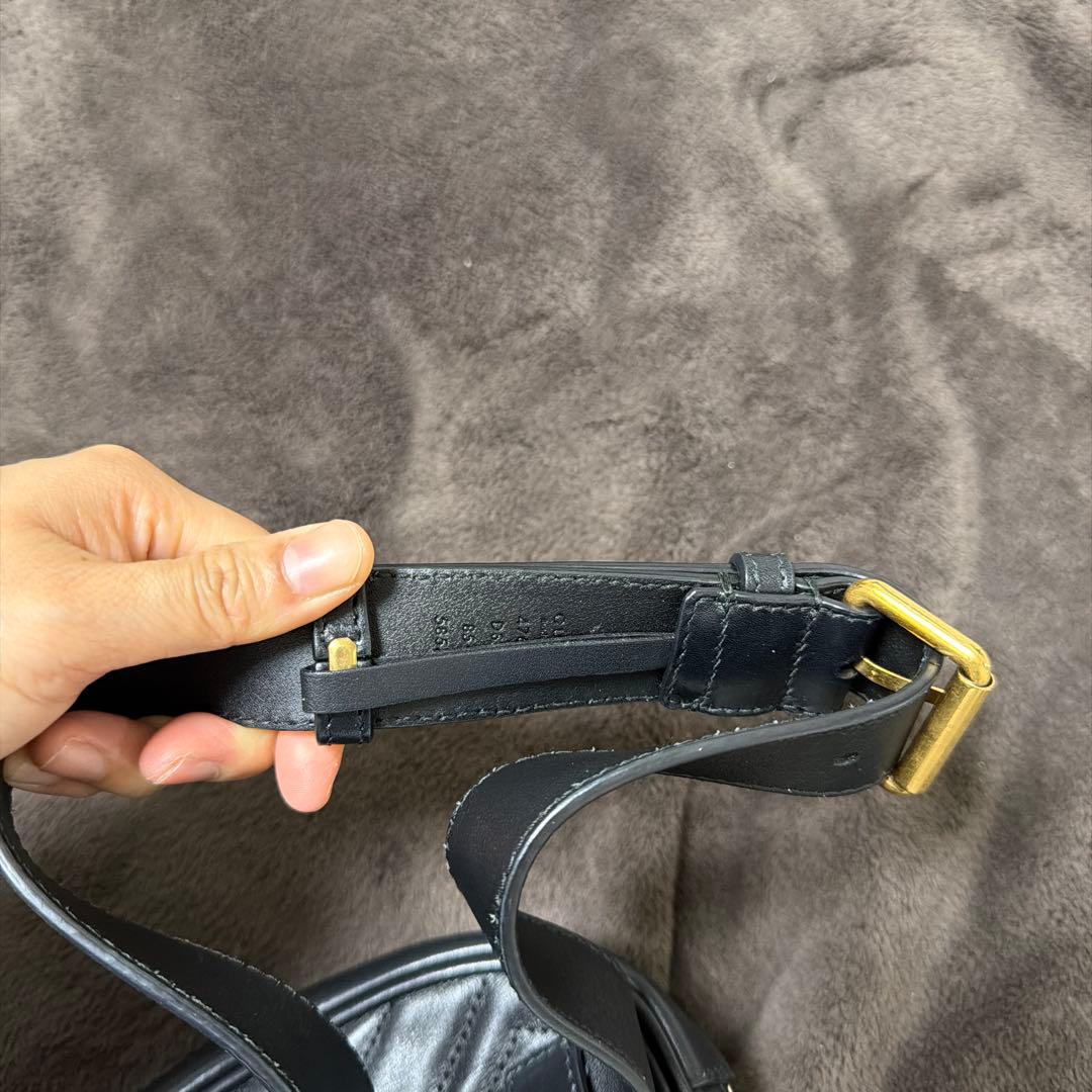 ‼️GUCCI ブラック キルティング ボディバッグ‼️