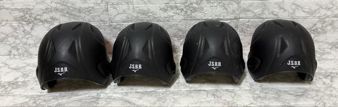 【4個】MIZUNO 軟式用ヘルメット 両耳付打者用 L2個 M1個 O1個